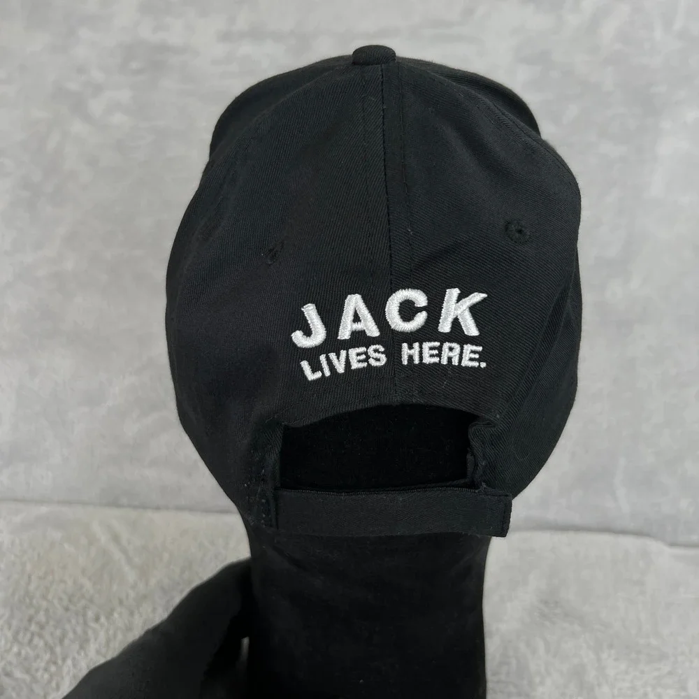 Jack Daniels Old No 7 Hat Black Whiskey Embroidered Logo Strapback Baseball Cap